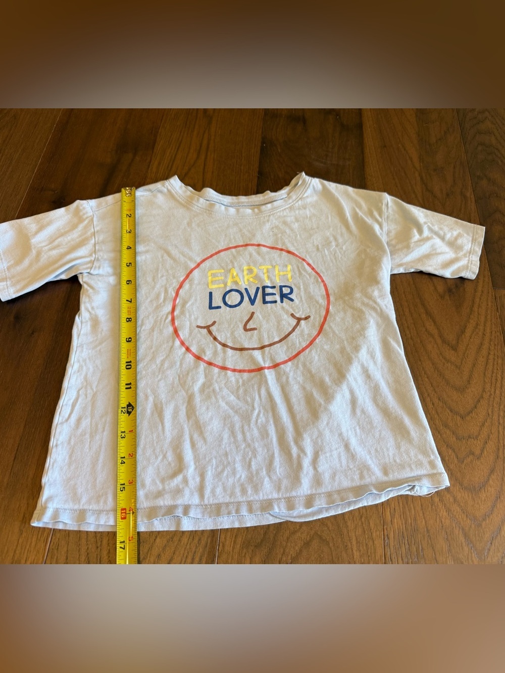 Open Edit Kids Organic Cotton "Earth Lover" Graphic Tee Size 6